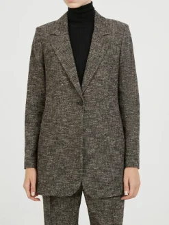 Alpaka-Blazer Grau