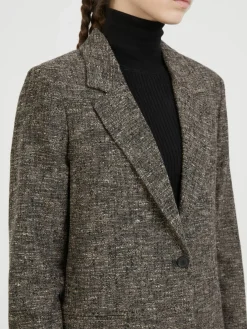Alpaka-Blazer Grau