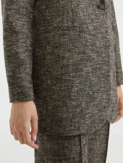 Alpaka-Blazer Grau