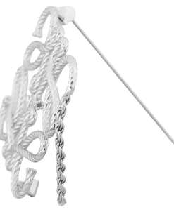 Anagram-Brosche 'Robe' Silber