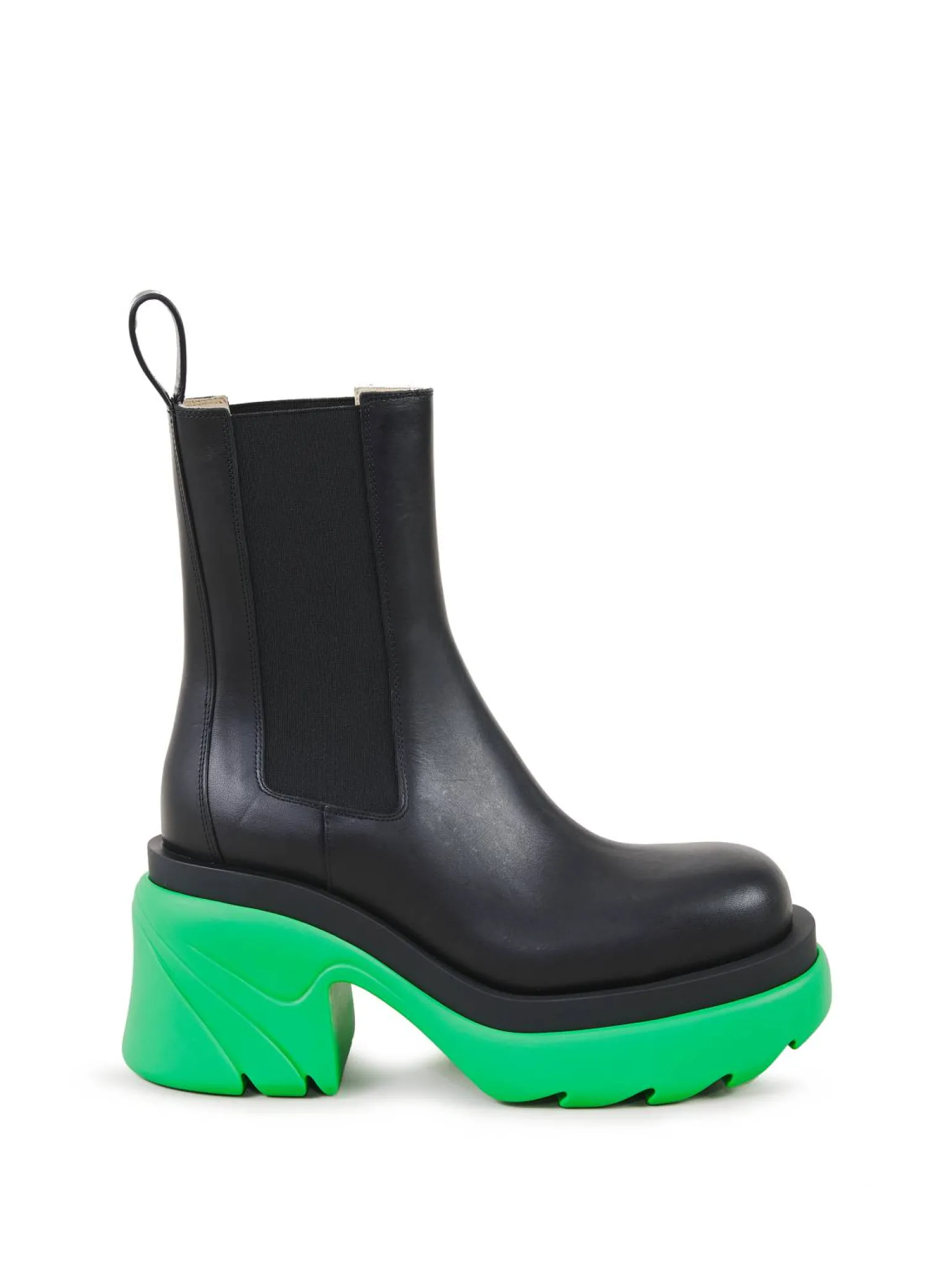 Ankle Boots 'Flash' mit Gummisohle Black Grass