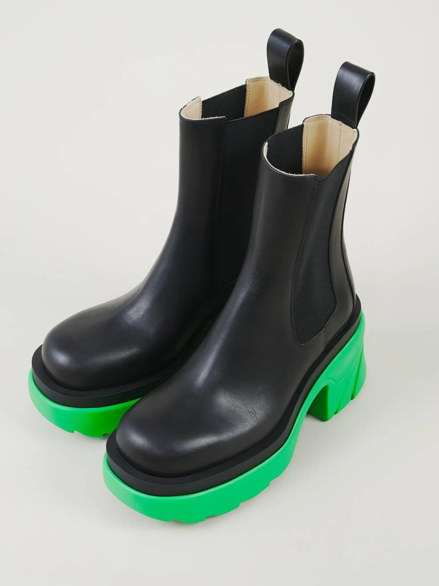 Ankle Boots 'Flash' mit Gummisohle Black Grass