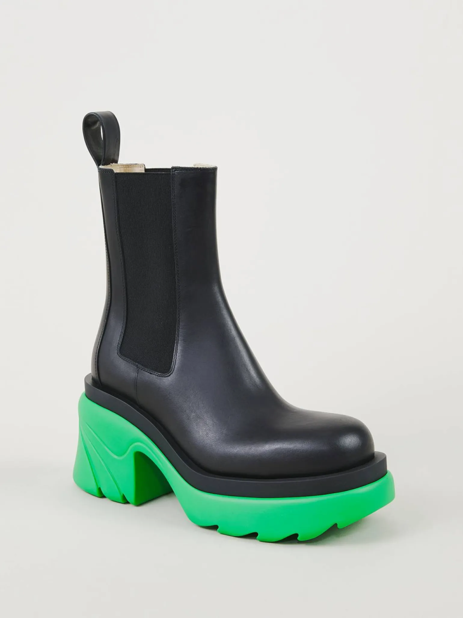 Ankle Boots 'Flash' mit Gummisohle Black Grass