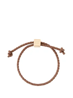 Armband aus Lammleder Braun