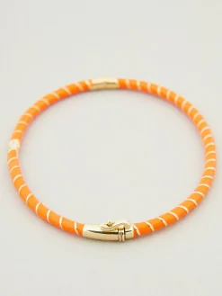 Armband 'Jonc Mini Torsade' Orange