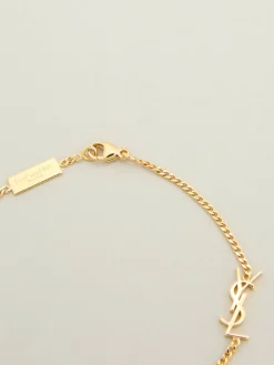 Armband mit Opyum-Herz-Anhänger Gold