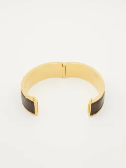 Armreif aus Leder 'Cassandre' Braun