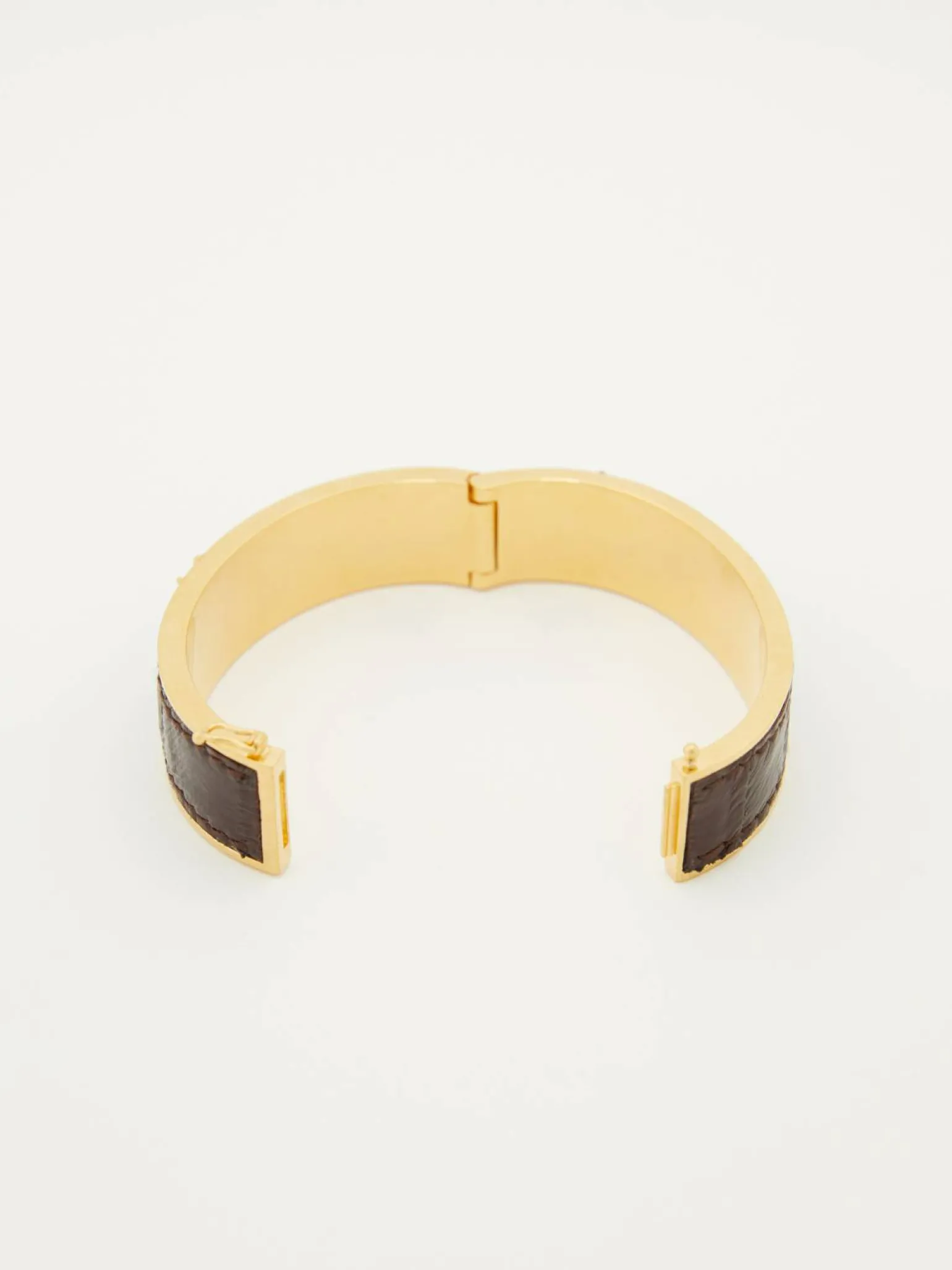 Armreif aus Leder 'Cassandre' Braun