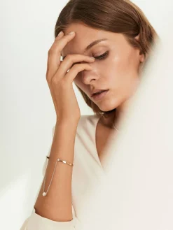 Armreif 'Two In One' mit Perle Gold