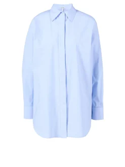 Asymmetrisches Hemd Hellblau