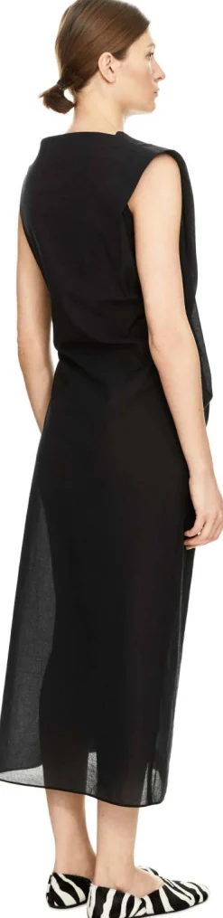 Asymmetrisches Kleid 'La Robe Drap' Schwarz
