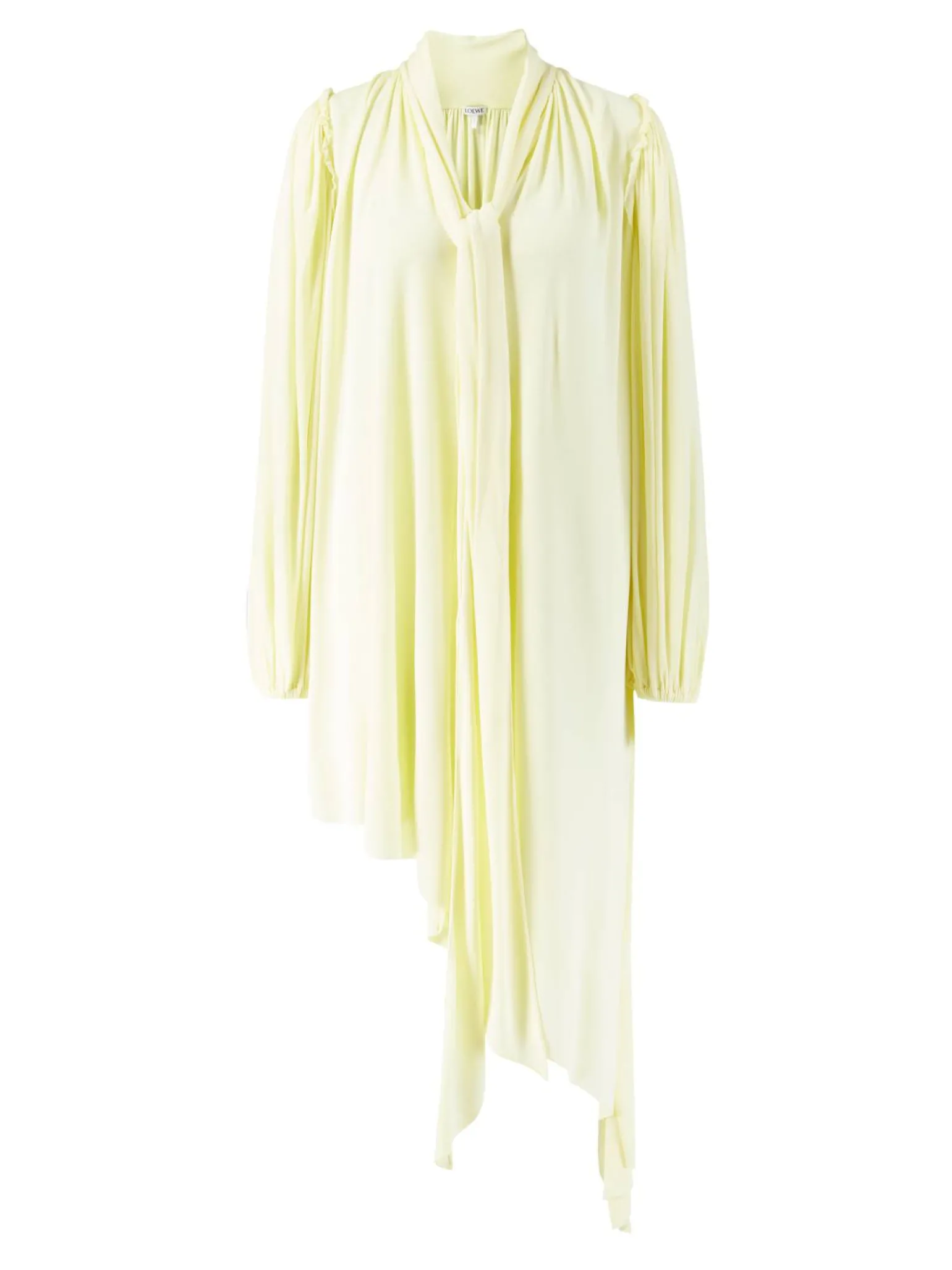 Asymmetrisches Midikleid Gelb