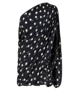 Asymmetrisches Minikleid Schwarz