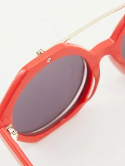 Aufklappbare Sonnenbrille Rot