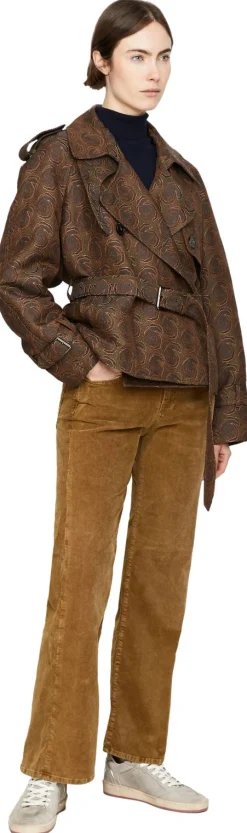 Ausgestellte Cordhose 'Joan Kick' Braun
