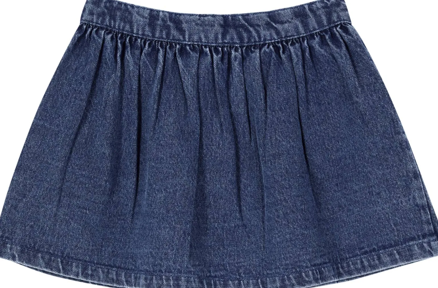 Ausgestellter Jeansrock Mittelblau