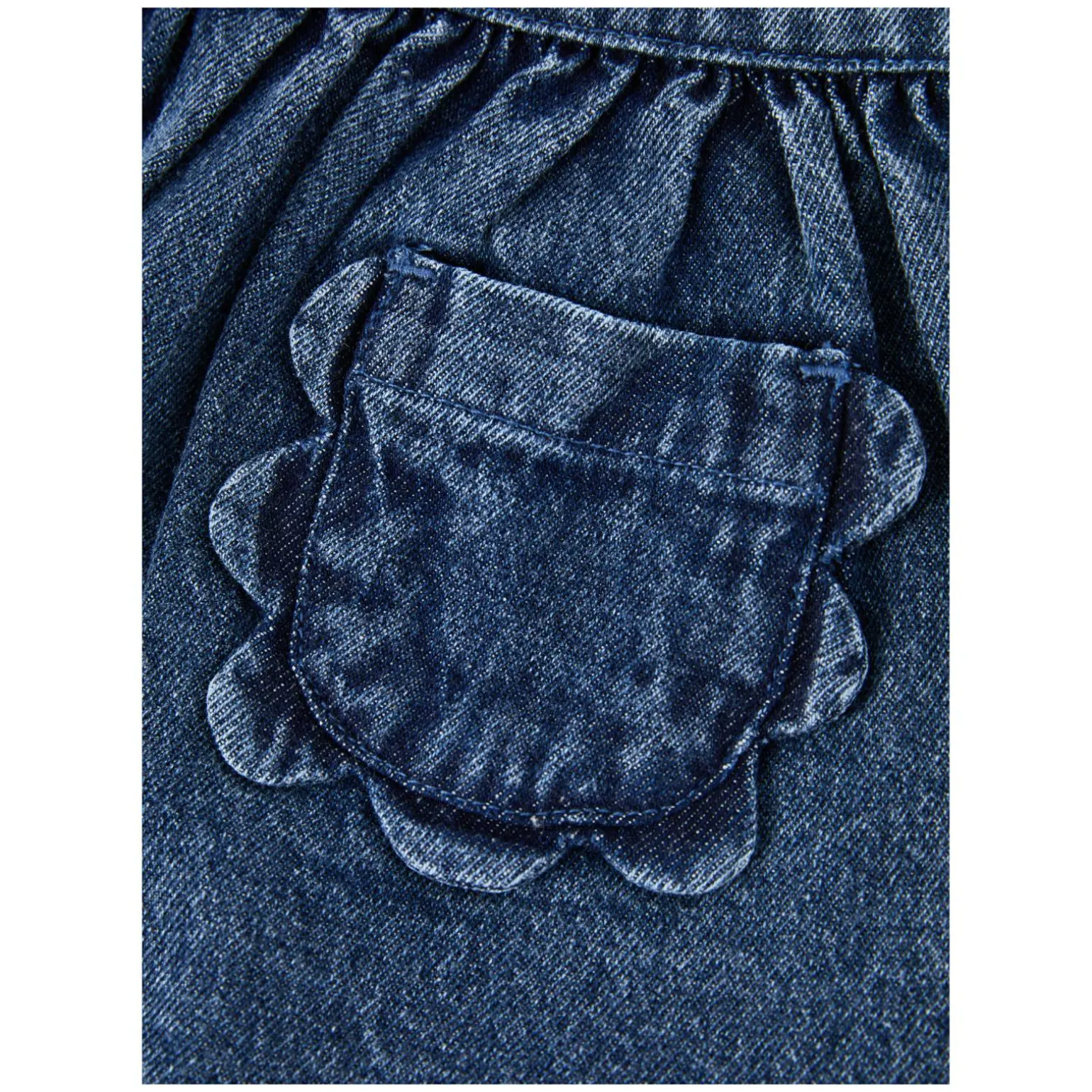 Ausgestellter Jeansrock Mittelblau