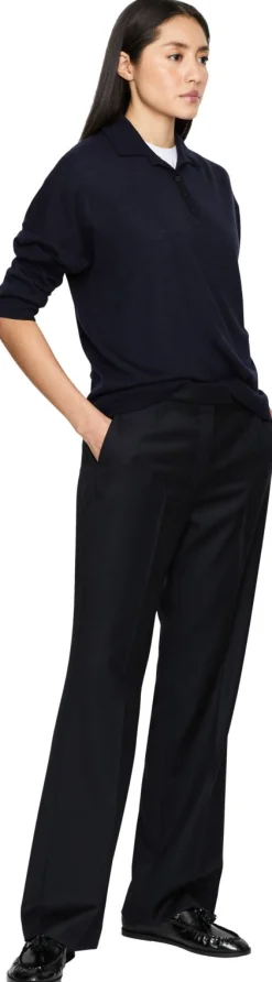 Ausgestellte Wollhose 'Lumira Wool' Navy