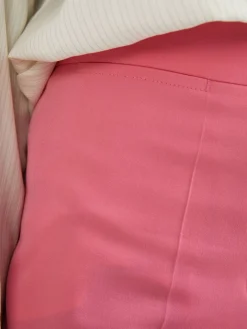 Ausgestellte Wollhose Pink
