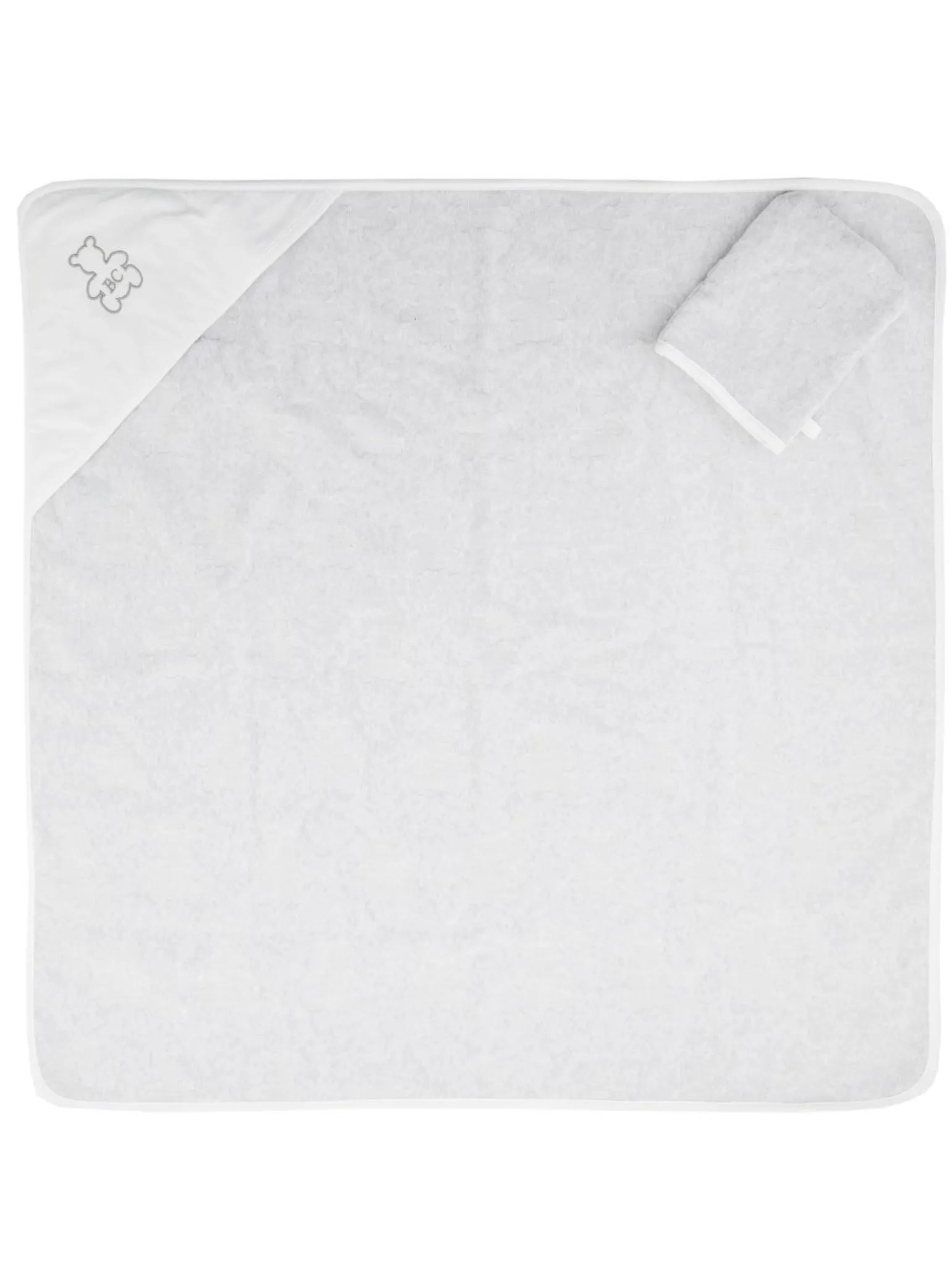 Baby Bernie-Badeset mit Stickerei Grau