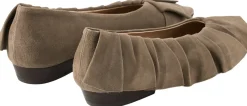 Ballerinas 'Ruffle' mit Rüschen Taupe
