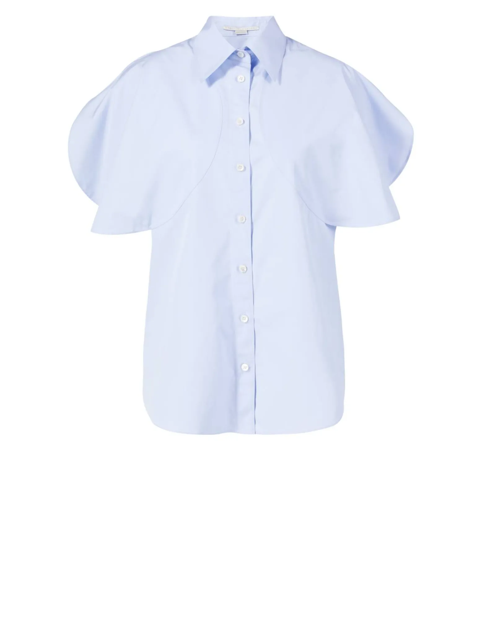 Baumwollbluse Hellblau