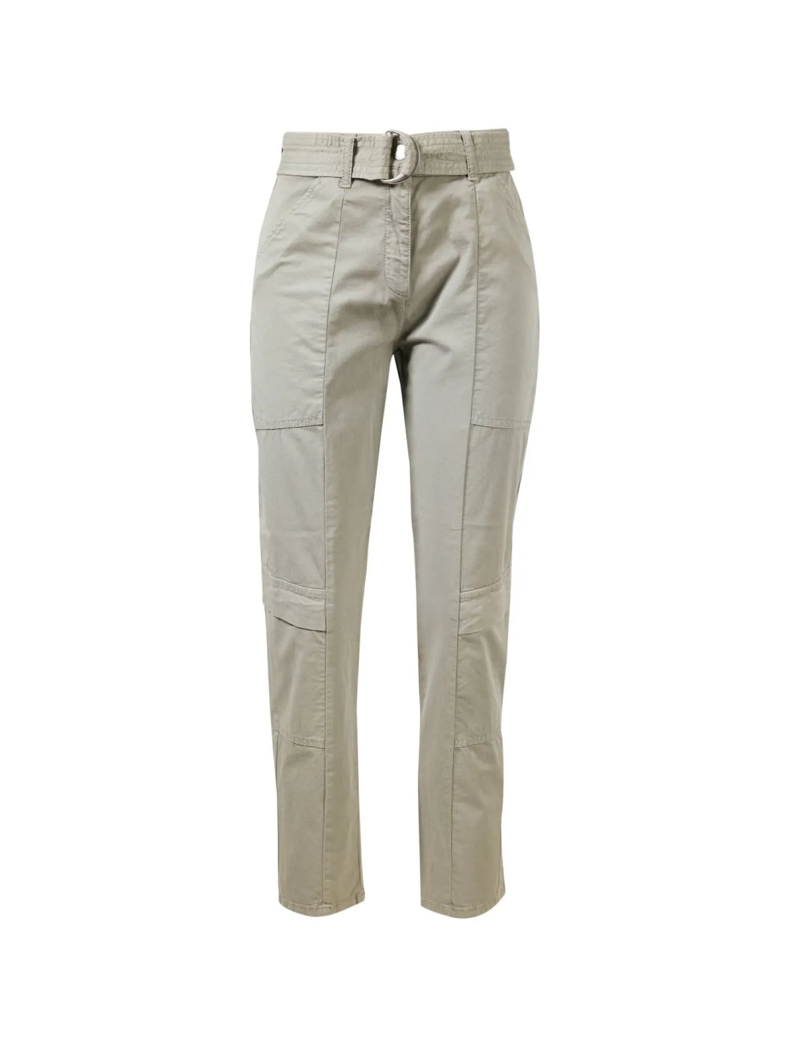 Baumwoll-Cargohose in Khaki