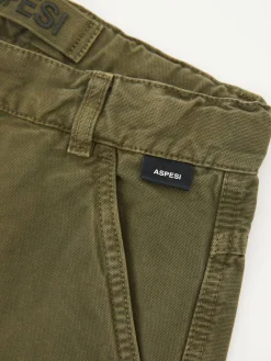 Baumwoll-Cargohose Khaki