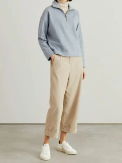 Baumwollchino 'Moleskin' Beige
