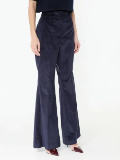 Baumwoll-Cordhose 'Lanthe' Marineblau