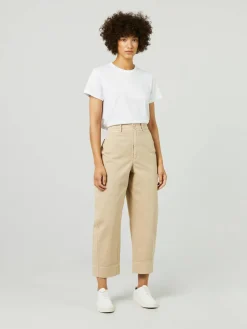 Baumwollhose 'Meri Berrel' Beige