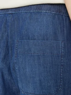 Baumwollhose 'Violetta' Mittelblau