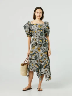 Baumwoll-Kleid 'Marie' Grün