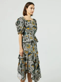 Baumwoll-Kleid 'Marie' Grün