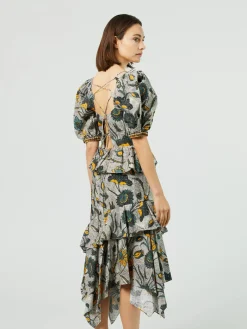 Baumwoll-Kleid 'Marie' Grün