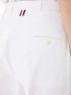 Baumwoll-Leinenhose Weiß