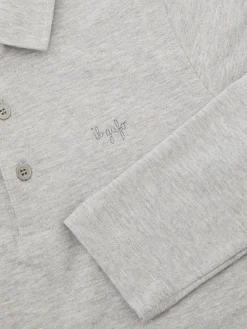 Baumwoll-Poloshirt Grau