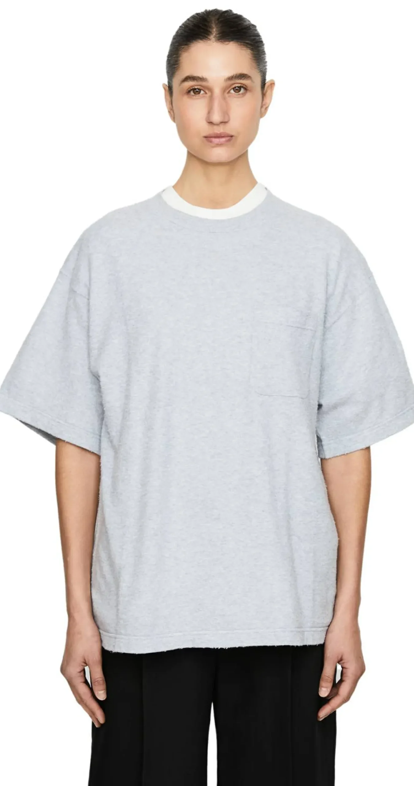 Baumwollshirt 'Kaddy' Hellgrau