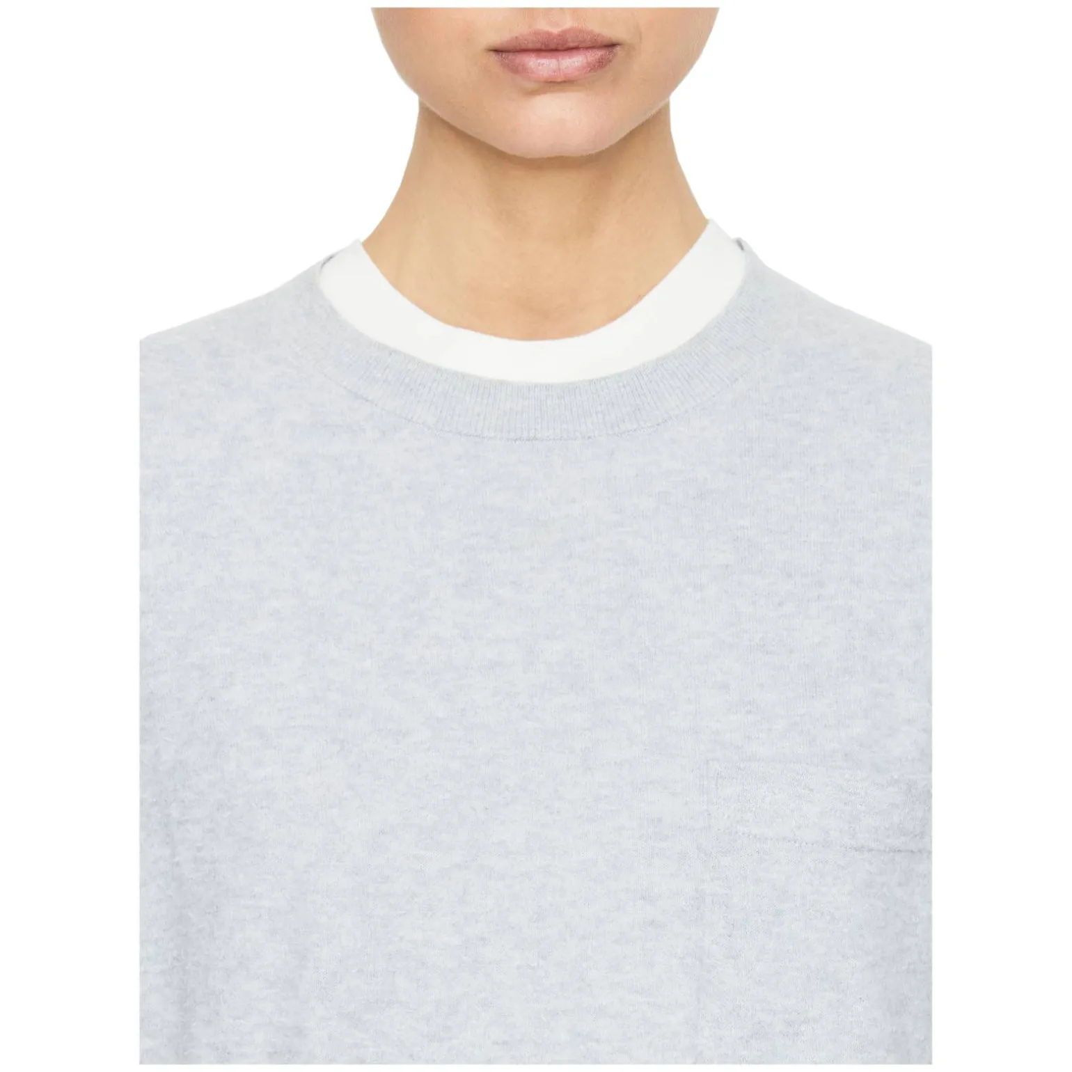 Baumwollshirt 'Kaddy' Hellgrau