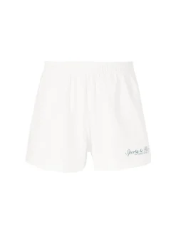 Baumwoll-Shorts 'Syracuse Disco' Weiß