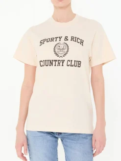 Baumwoll-T-Shirt Créme