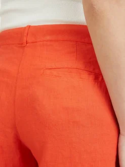 Bermuda aus Leinen Orange