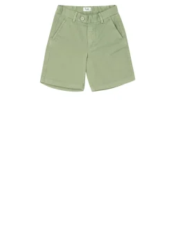 Bermuda Shorts aus Baumwolle Olivgrün