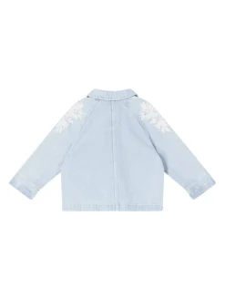 Bestickte Denim-Jacke 'Rafaela' Hellblau