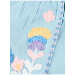 Bestickte Shorts 'Maiwen' Hellblau