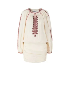 Besticktes Minikleid 'Ludy' Beige