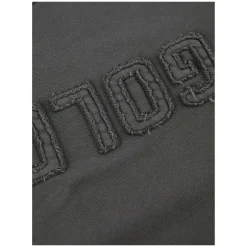 Besticktes Sweatshirt Anthrazit