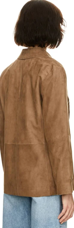 Blazer 'Anfora' aus Veloursleder Braun