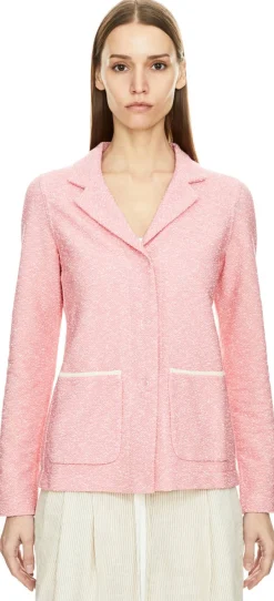 Blazer aus Bouclé Rosa