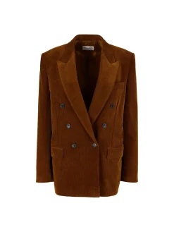 Blazer aus Cord Braun